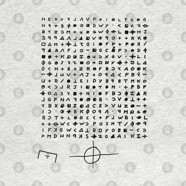 Zodiac Killer Cipher Symbols by darklordpug